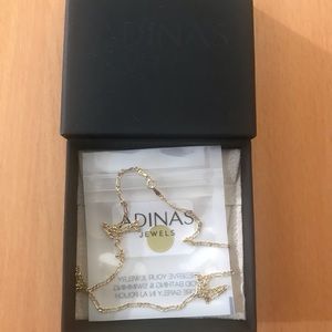 Adina’s Jewelry 14k yellow gold baby figaro necklace